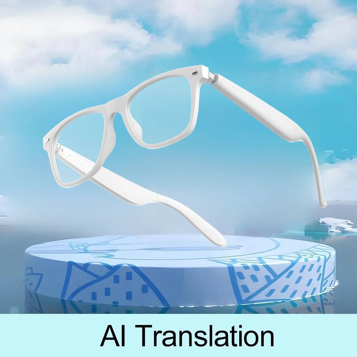 Revolutionary 2025 AI Translation Smart Glasses with Bluetooth Calling and UV Protection - Perfect for Outdoor Adventures!