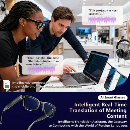 Revolutionize Your Vision with Our Cutting-Edge Smart AI Camera Glasses: Capture 4K Photos, Translate 140+ Languages, Enjoy Bluetooth Music & Record in Stunning 1080P!