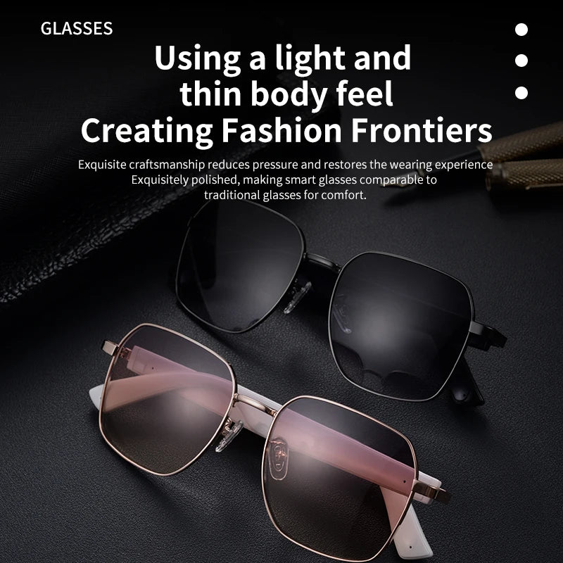 Experience the Future of Audio with MZ02 Smart Glasses - Bluetooth Wireless Sunglasses with Built-in Speakers for Hands-Free Calling and Music