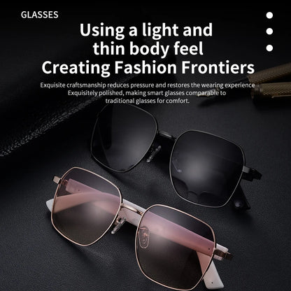 Experience the Future of Audio with MZ02 Smart Glasses - Bluetooth Wireless Sunglasses with Built-in Speakers for Hands-Free Calling and Music