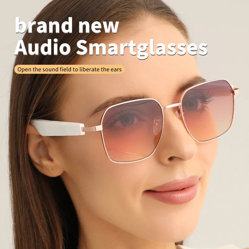 Experience the Future of Audio with MZ02 Smart Glasses - Bluetooth Wireless Sunglasses with Built-in Speakers for Hands-Free Calling and Music