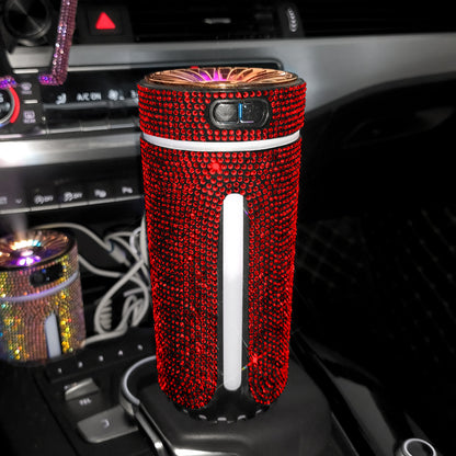 Luxury Diamond Car Humidifier LED Light