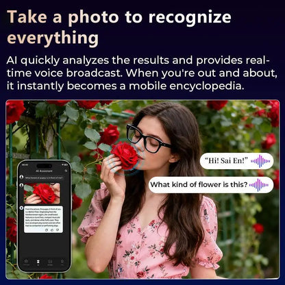 Revolutionize Your Vision with Our Cutting-Edge Smart AI Camera Glasses: Capture 4K Photos, Translate 140+ Languages, Enjoy Bluetooth Music & Record in Stunning 1080P!